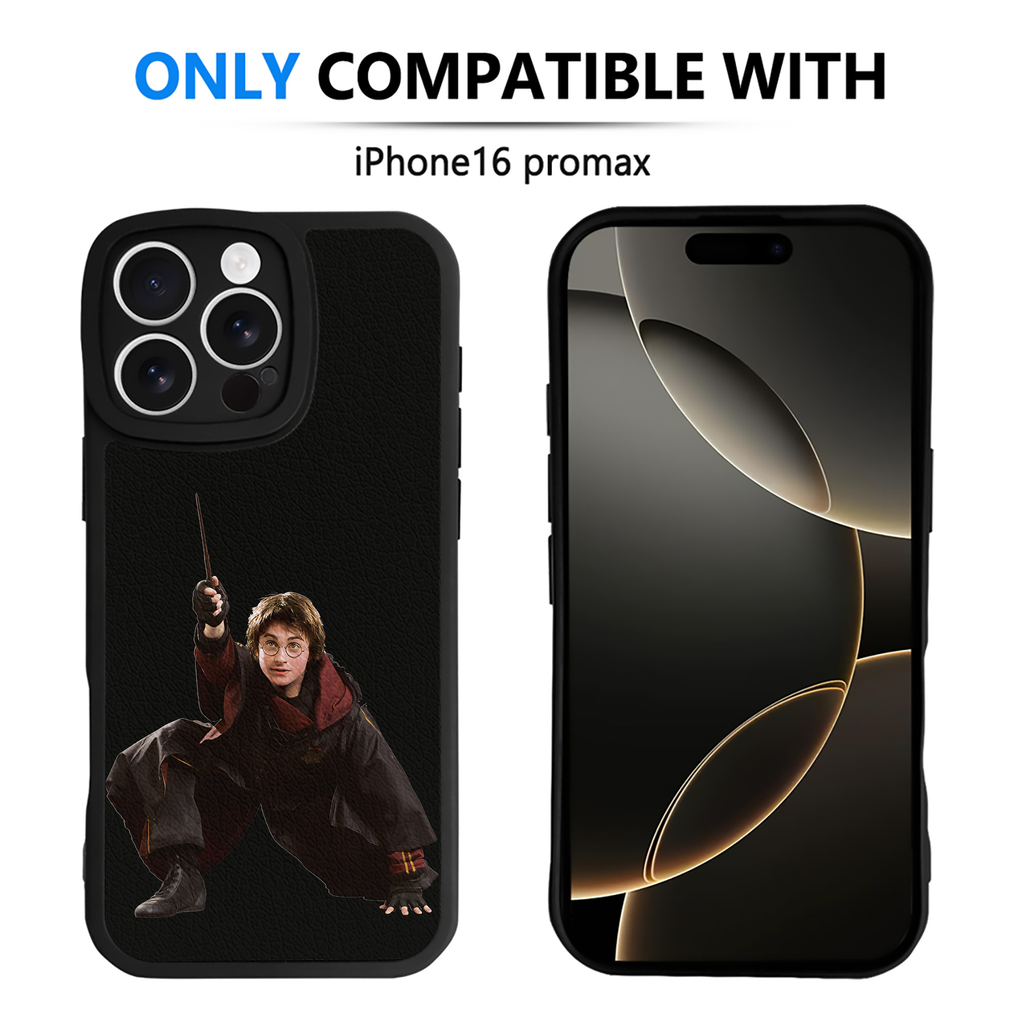 （画像用） Harry Potter ハリー・ポッターシリーズ 【iPhone 16シリーズ対応】シリコンスマホケース（レザー調） 材質：シリコン